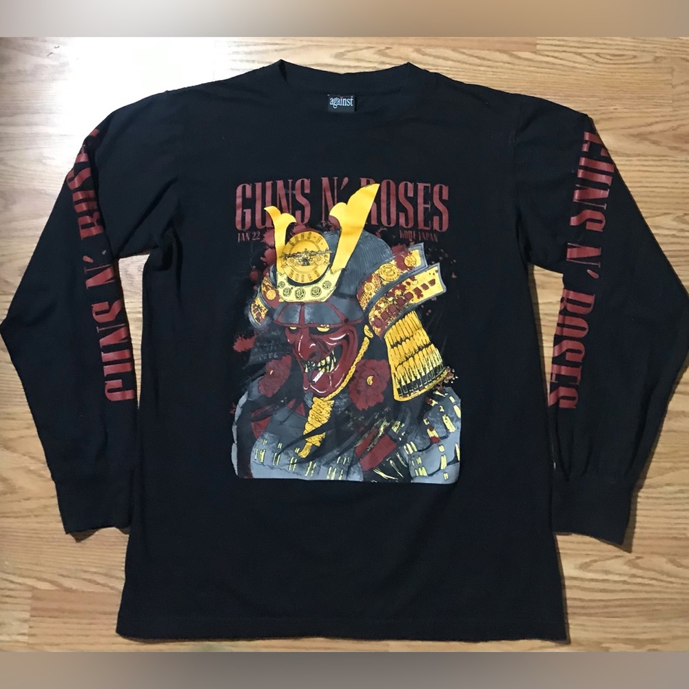 Gun N’ Roses Kobe Japan 2017 Tour T-Shit Large Long Sleeve Tee